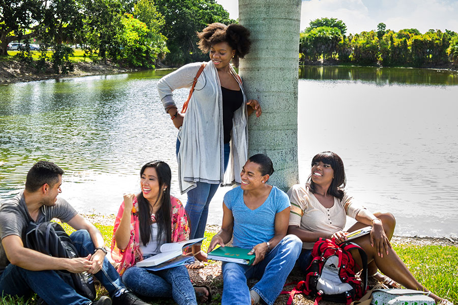 Photo of MDC Students on campus