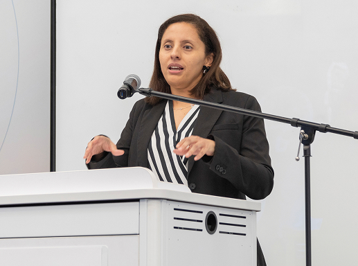 Speaker at a podium